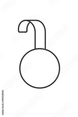 Simple outline periscope used for underwater observation