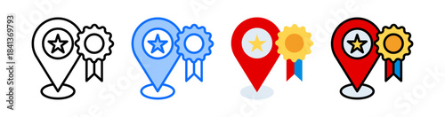 Brand Positioning Icon Collection Set Different Style