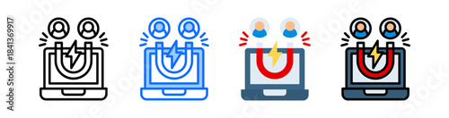 User Engagement Icon Collection Set Different Style