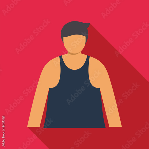 Man illustration representing a user profile or account