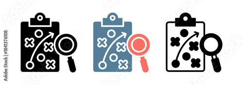 Seo Strategy Icon Collection Set  Glyph & Mixed Style  