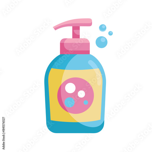 baby shampoo vector clip art for web and graphic design
