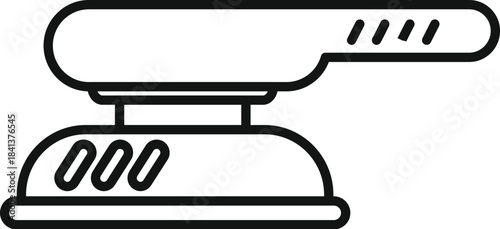 Handheld electric sander icon for polishing and grinding surfaces