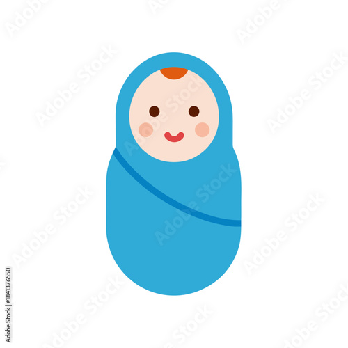 baby swaddle vector clip art for web and graphic design