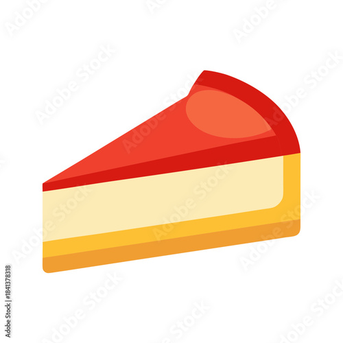 cheesecake slice vector clip art for web and graphic design
