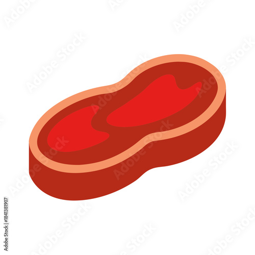 vector clip art steak on white background for web and graphic design