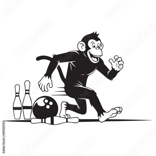 Funny cartoon panda cricket batsman ready to hit the ball