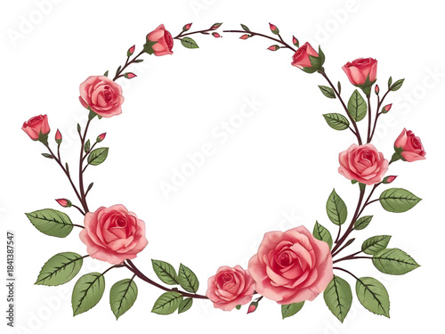 round roses frame template, roses frame SVG round, roses frame EPS round, roses graphic round border, roses digital round frame, roses printable round frame, roses craft design round, roses sublimatio