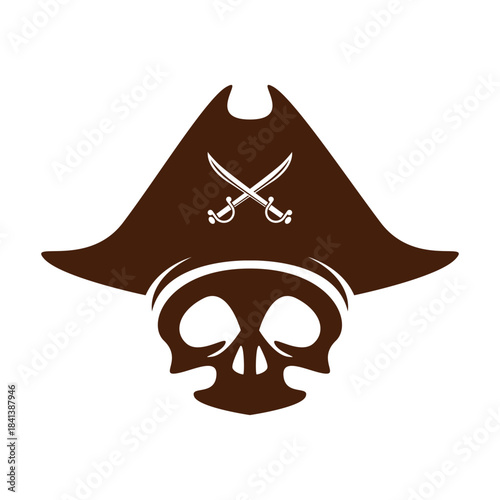 Pirates skull logo icon
