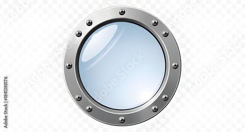 isolated ship porthole vector, nautical window illustration, round marine porthole clipart, realistic boat porthole vector, hand-drawn ship window illustration, decorative porthole vector art, circula
