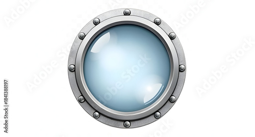 porthole vector illustration isolated, round ship window clipart, nautical porthole design, boat window vector art, circular porthole digital illustration, marine porthole clipart set, realistic porth