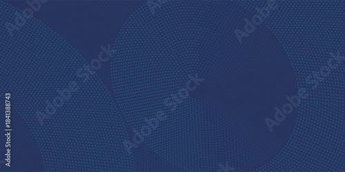 Abstract Digital Circles of Particles with Noise. Futuristic Circular Sound Wave. Big Data Visualization. 3D Virtual Space VR Cyberspace. Crypto Currency Concept. Vector Illustration.