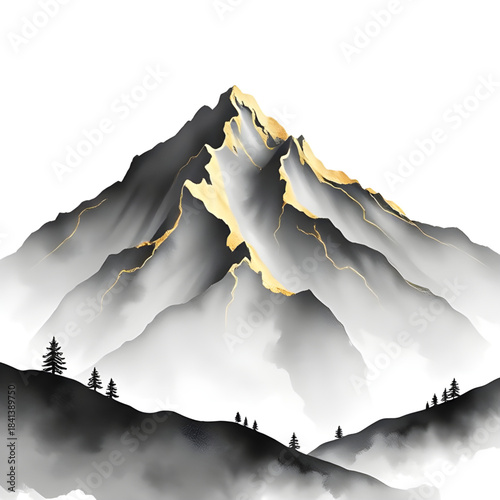 mountain, landscape, fog, mist, misty, nature, hills, valley, forest, peak, range, clouds, cloudy, morning, dawn, scenery, outdoors, travel, wilderness, tranquil, calm, moody, atmospheric, scenic, pan