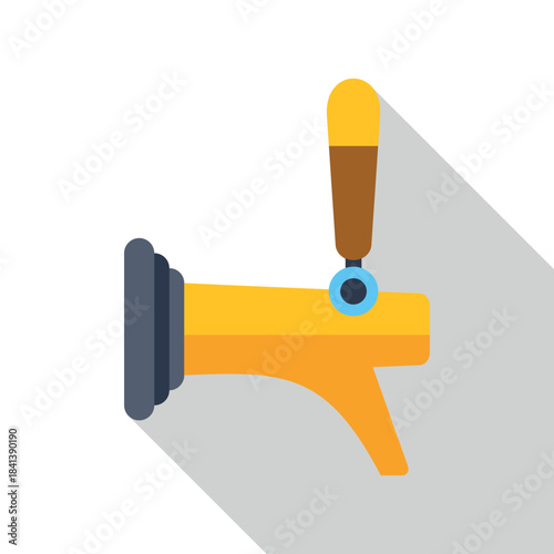 Beer tap icon illustrating a dispenser for pouring alcoholic beverages