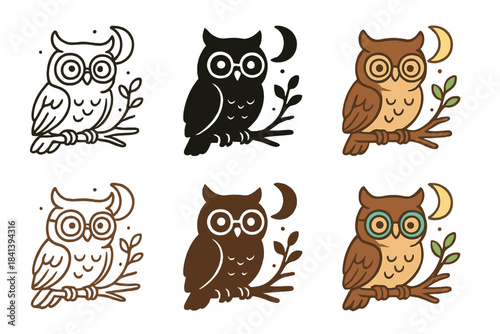 Owl Branch Spectacles. Owl Branch Spectacles, harmonious forest motif uniting owl wisdom, gentle curves, and moonlit design, first