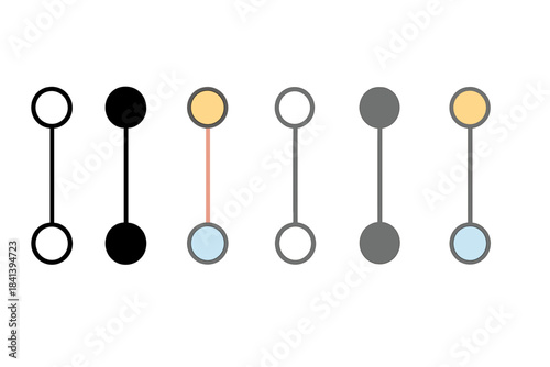 Minimal Pearl Earring Designs. Minimal earring stud with pearl suspended by thin chain, balanced vertical design, first in line