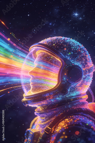 generative animation. technologies of the future. quantum tunneling