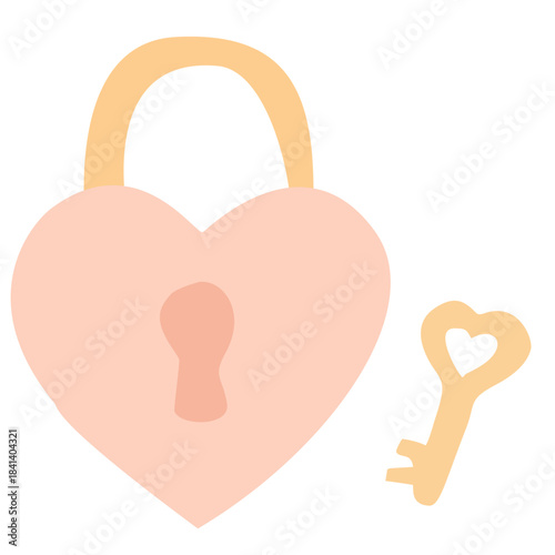 Fotografie heart shaped padlock