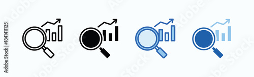 Trend Icon Sheet Multiple Style Collection Isolated Vector