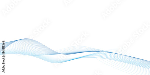 Abstract wavy lines flowing design. Suitable for AI  tech  network  science  digital technology themes