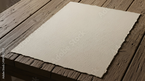 Vintage old paper on rough wooden background