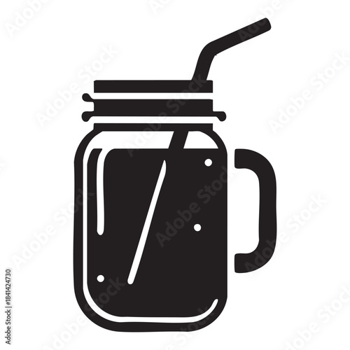 Sweet tea silhouette, tall glass, jar
