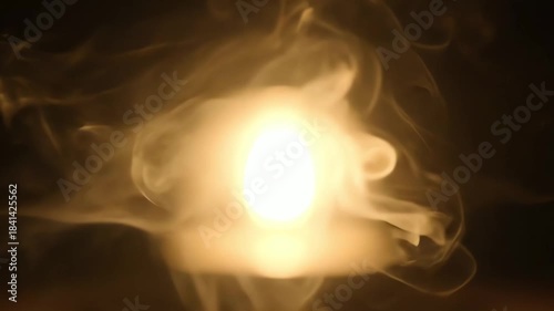 Bright Light Emerging from Smoke.