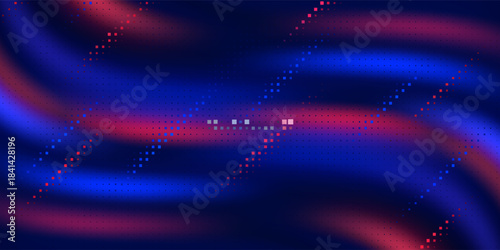 Mixing passion with precision in a cutting-edge, high-tech background, ideal for tech events, conferences, and exhibitions. Vector Illustration