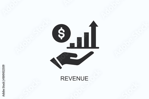 Revenue Icon Or Logo Isolated Vector Illustration