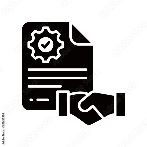 Service Level Agreement glyph icon