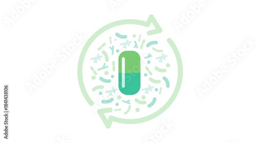 Probiotic bacteria - Healthy nutrition ingredient for therapeutic.