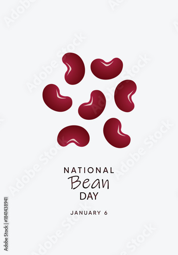 Minimal bean arrangement celebrating National Bean Day with clean elegant modern layout