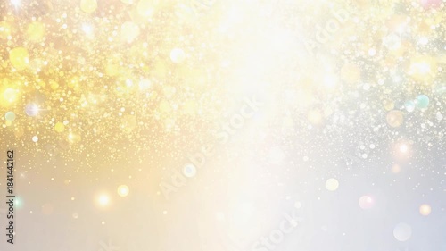 ゴールドのキラキラの光の背景