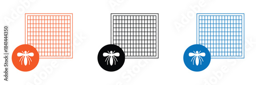 Mosquito net icon symbol collection on white background. Vector Illustration .EPS 10 .
