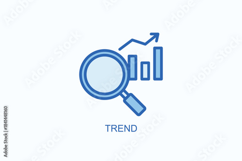 Trend Icon Or Logo Isolated Vector Illustration