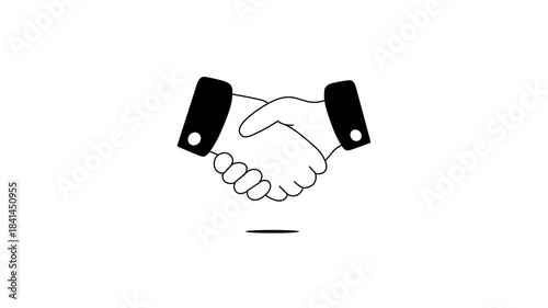 Take a look at this amazing animated icon of handshake in modern style