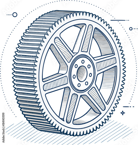 Gear mechanism drawing