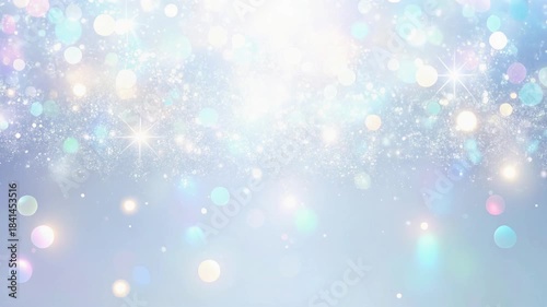 幻想的な水色の光の背景動画