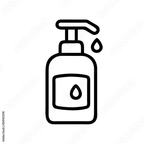Volunteer soap bottle icon transparent background