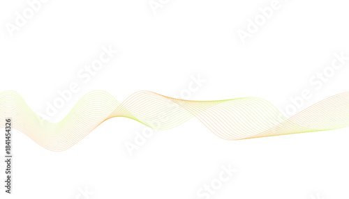 Pastel gradient sound wave background. Minimalist transparent wave vector.
