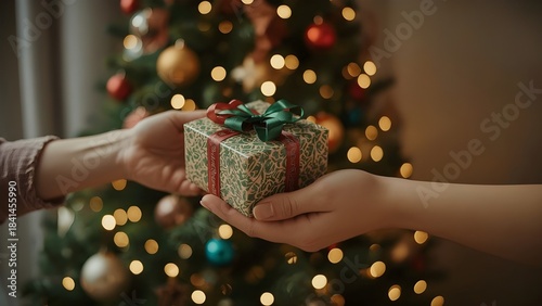 Giving Christmas presents