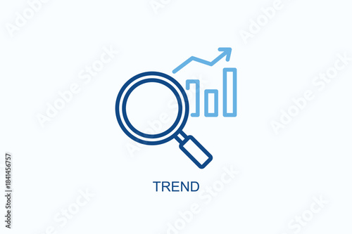 Trend Icon Or Logo Isolated Vector Illustration