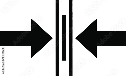 Compression Pressure Direction Vector Icon