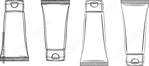Cosmetic Tube Packaging Vector
