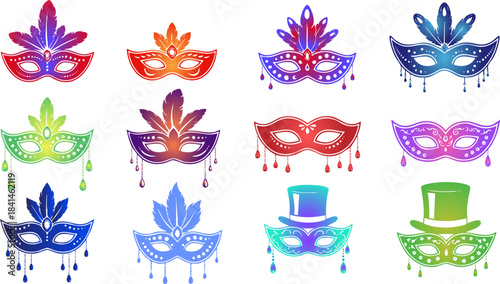 Carnival Mask Vector Set