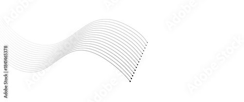 Line digital abstract lines and the words wave png vector..