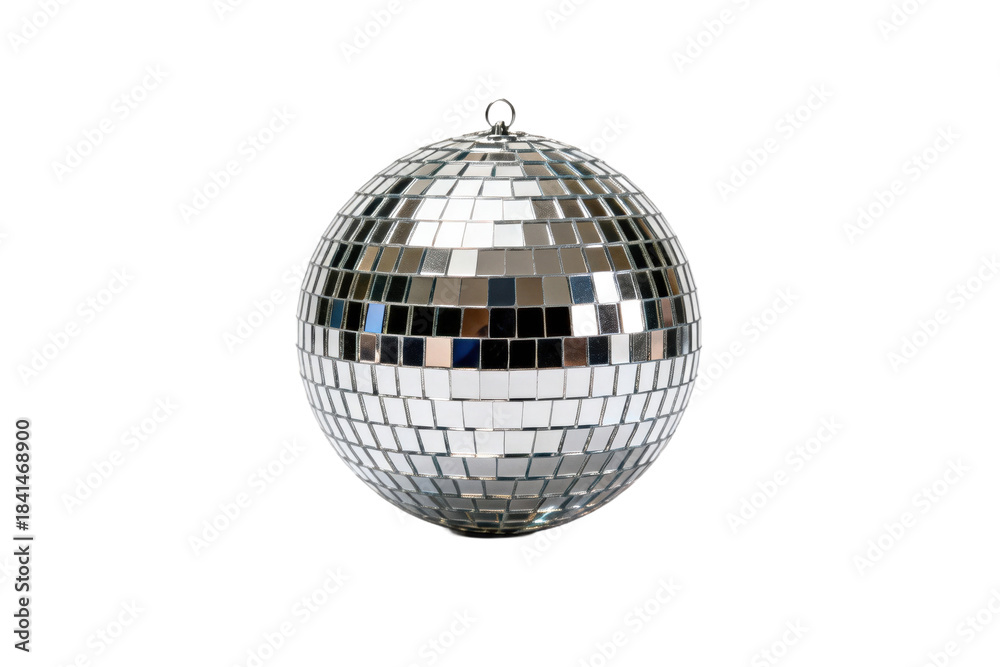 Fototapeta premium Shiny disco ball reflecting light for party and entertainment