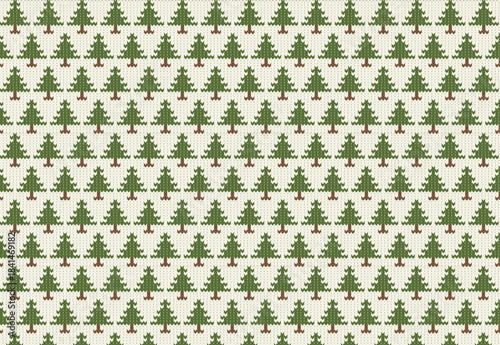 Christmas sweater seamless pattern design vector illustration. Knitted Christmas jumper pattern.