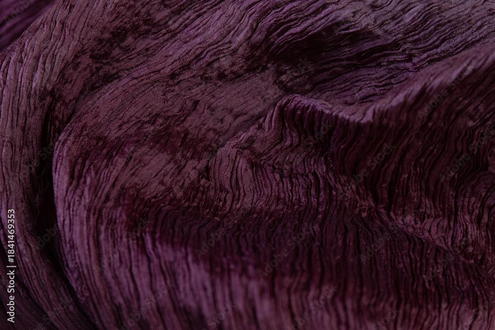 Fototapeta premium Background Concept, Deep Plum Textured Fabric