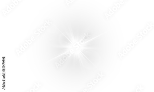 Glow isolated white transparent light effect, sun light with lens flare effect. Sun flush, Overlays, light, Sun, sunrays, transitions, lens flare, light leaks and glare in PNG format. 